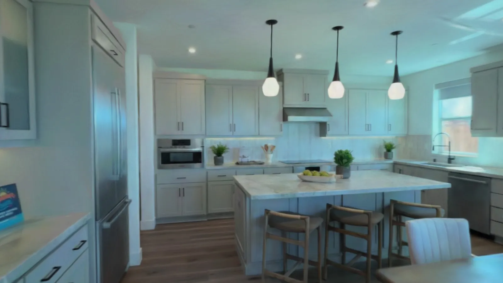 The model house kitchen as a finished digital twin.